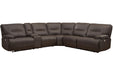 Parker Living Spartacus - Chocolate 6 Piece Modular Power Reclining Sectional with Power Adjustable Headrests