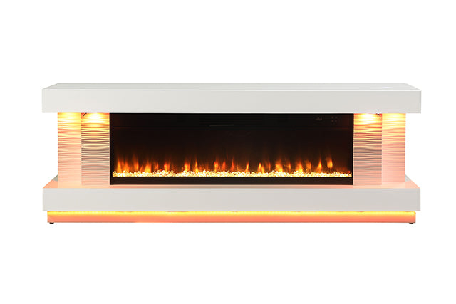 Peseux 71" TV Stand w/ Electric Fire Place - Visions in Furniture (La Mirada, CA)