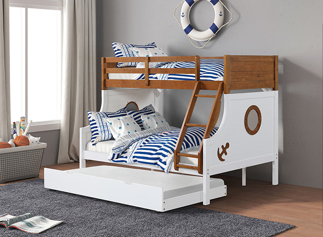 Nautia Twin/Full Bunk Bed Black & White - Visions in Furniture (La Mirada, CA)