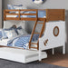 Nautia Twin/Full Bunk Bed Black & White - Visions in Furniture (La Mirada, CA)