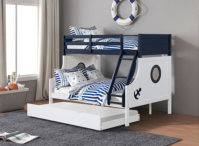 Nautia Twin/Full Bunk Bed Black & White - Visions in Furniture (La Mirada, CA)