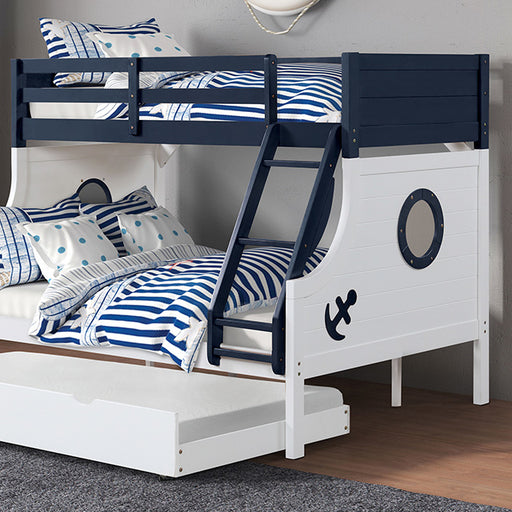 Nautia Twin/Full Bunk Bed Black & White - Visions in Furniture (La Mirada, CA)