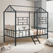 Rhonda Twin Loft Bed White, Silver, & Black - Visions in Furniture (La Mirada, CA)