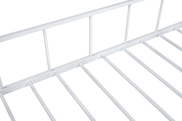 Rhonda Twin Loft Bed White, Silver, & Black - Visions in Furniture (La Mirada, CA)