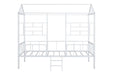Rhonda Twin Loft Bed White, Silver, & Black - Visions in Furniture (La Mirada, CA)
