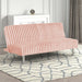 Hinwil Futon Sofa Bed Pink, Beige Grey, & Black - Visions in Furniture (La Mirada, CA)
