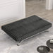 Villeneuve Futon Sofa Bed Black, Pink, & Grey - Visions in Furniture (La Mirada, CA)