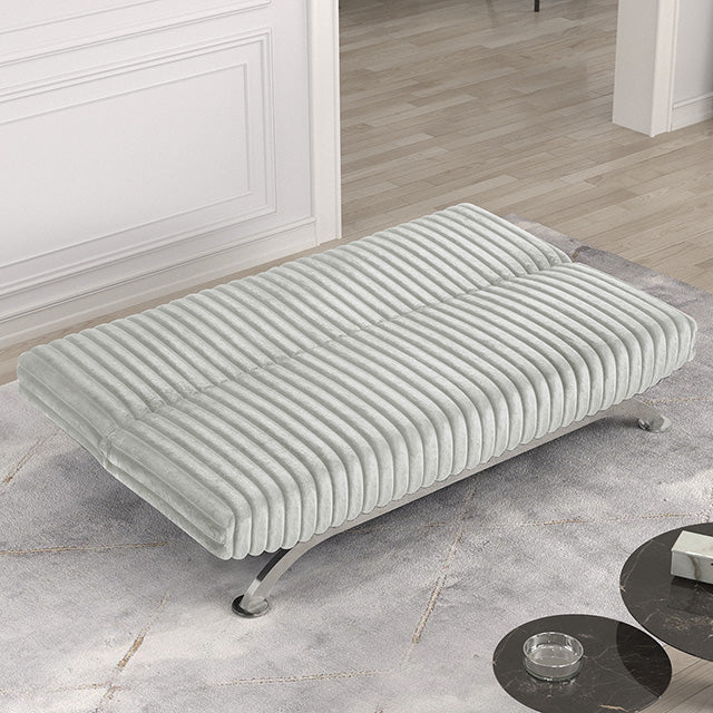 Villeneuve Futon Sofa Bed Black, Pink, & Grey - Visions in Furniture (La Mirada, CA)