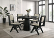 Tottenham 5 Pc Dining Table Set Black - Visions in Furniture (La Mirada, CA)