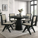 Tottenham 5 Pc Dining Table Set Black - Visions in Furniture (La Mirada, CA)