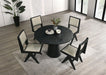 Tottenham 5 Pc Dining Table Set Black - Visions in Furniture (La Mirada, CA)