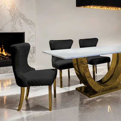 Portanova 7 Pc Dining Table Set - Visions in Furniture (La Mirada, CA)