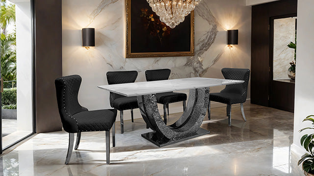 Portanova 7 Pc Dining Table Set - Visions in Furniture (La Mirada, CA)