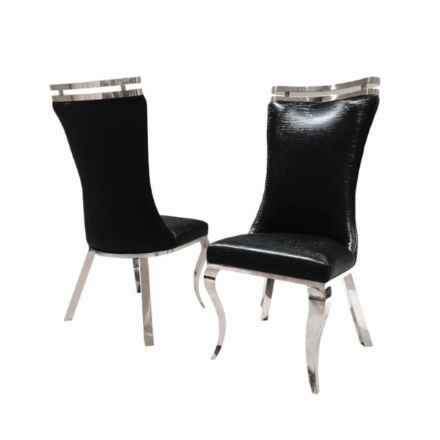 Palazzo Silver Chair (2/CTN) - Visions in Furniture (La Mirada, CA)