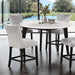 Sabro 5 Pc Counter Ht Table Set Black - Visions in Furniture (La Mirada, CA)