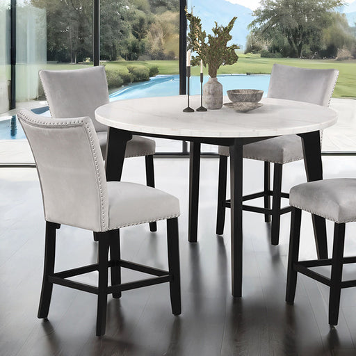 Sabro 5 Pc Dining Table Set Black - Visions in Furniture (La Mirada, CA)