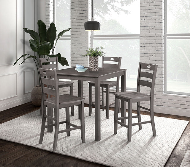 Lubbock 5 Pc. Counter Ht. Table Set - Visions in Furniture (La Mirada, CA)