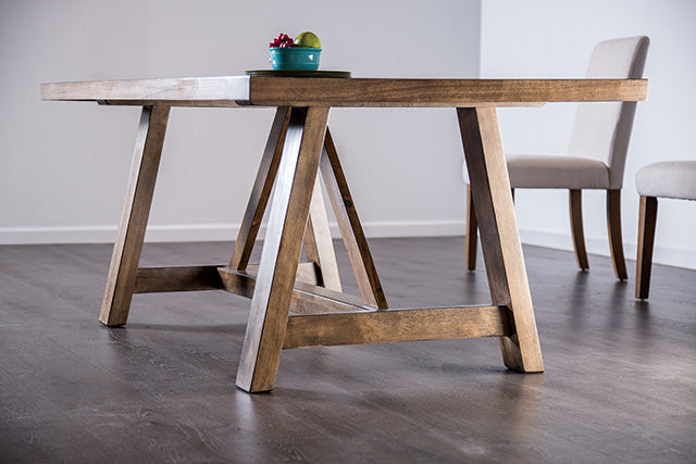 Losone Dining Table Set with Bench Rustic - Visions in Furniture (La Mirada, CA)