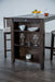 Lescles 3 Pc Counter Ht Set (1 Table + 2 Chairs) - Visions in Furniture (La Mirada, CA)