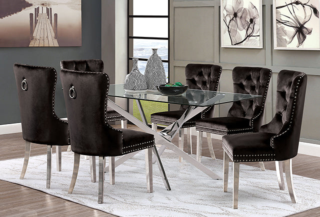 Silveria 7 Pc Dining Table Set - Visions in Furniture (La Mirada, CA)