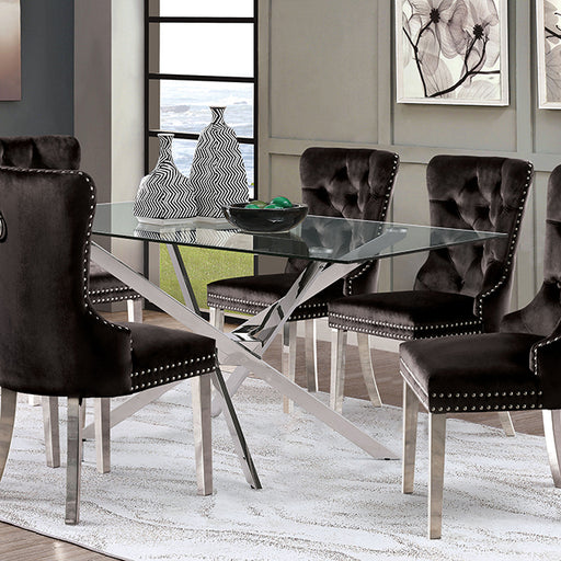 Silveria 7 Pc Dining Table Set - Visions in Furniture (La Mirada, CA)
