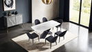 Lenvik 7 Pc Dining Table Set White - Visions in Furniture (La Mirada, CA)