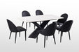 Lenvik 7 Pc Dining Table Set White - Visions in Furniture (La Mirada, CA)