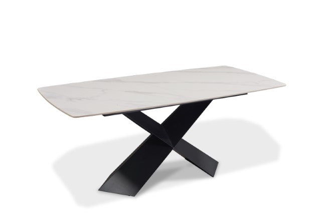 Lenvik 7 Pc Dining Table Set White - Visions in Furniture (La Mirada, CA)