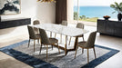 Norelli 7 Pc Dining Table Set Gold - Visions in Furniture (La Mirada, CA)