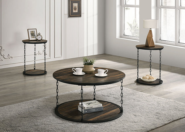 Ophira 3 Pc. Table Set Brown - Visions in Furniture (La Mirada, CA)