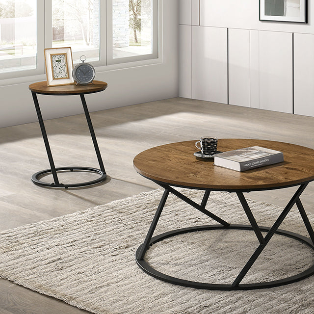 Ronde 3 Pc. Table Set Natural - Visions in Furniture (La Mirada, CA)