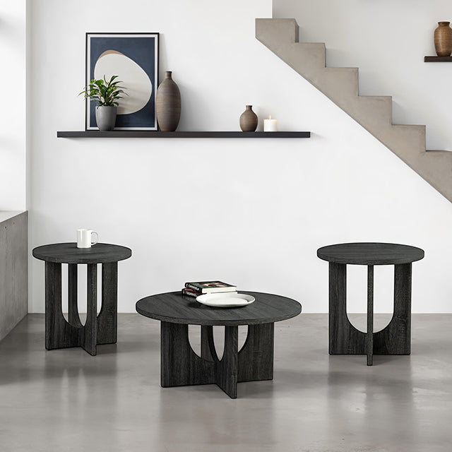 Holen 3 Pc. Table Set Gray - Visions in Furniture (La Mirada, CA)