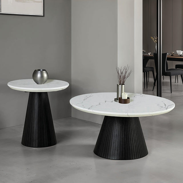 Sindal Round End Table - Visions in Furniture (La Mirada, CA)