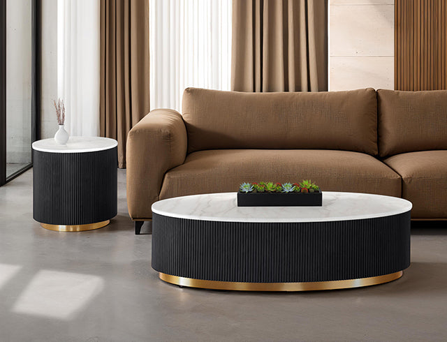 Virden Oval Cocktail Table - Visions in Furniture (La Mirada, CA)