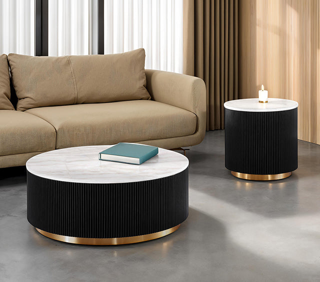 Virden Round End Table - Visions in Furniture (La Mirada, CA)