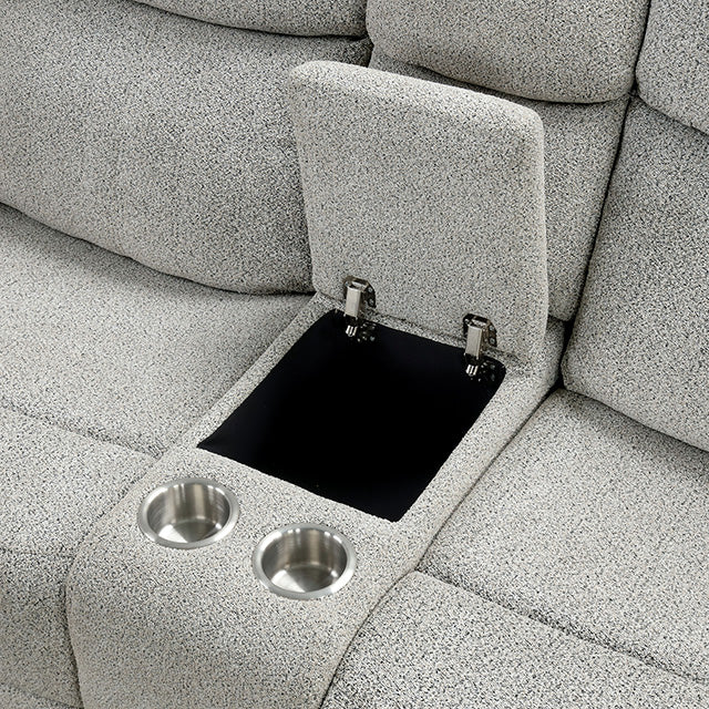 Sandbach Manual Reclining Loveseat With Console - Visions in Furniture (La Mirada, CA)