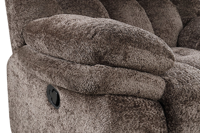 Hieronymus Manual Loveseat Brown - Visions in Furniture (La Mirada, CA)