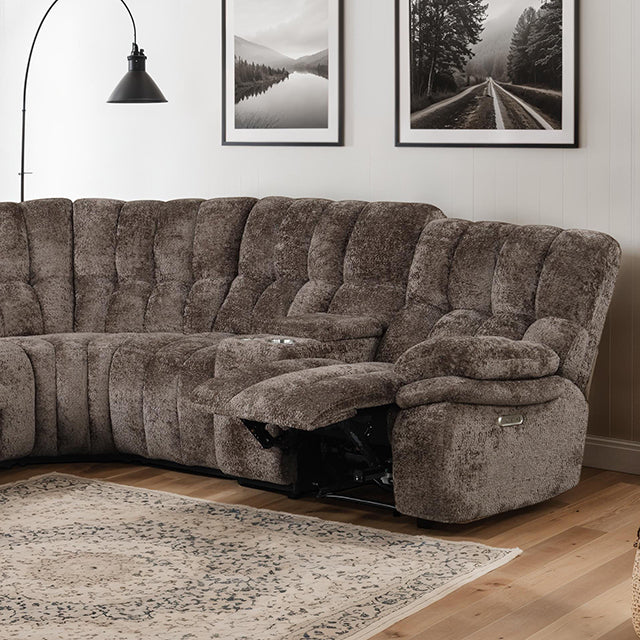 Hieronymus Power Sectional Brown - Visions in Furniture (La Mirada, CA)