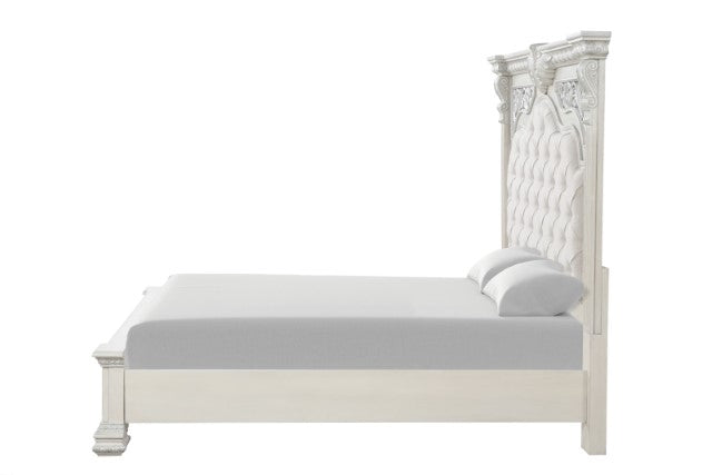 Promenade Bed Dark Brown & White - Visions in Furniture (La Mirada, CA)