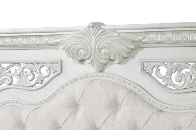 Promenade Bed Dark Brown & White - Visions in Furniture (La Mirada, CA)