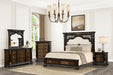 Promenade Bed Dark Brown & White - Visions in Furniture (La Mirada, CA)