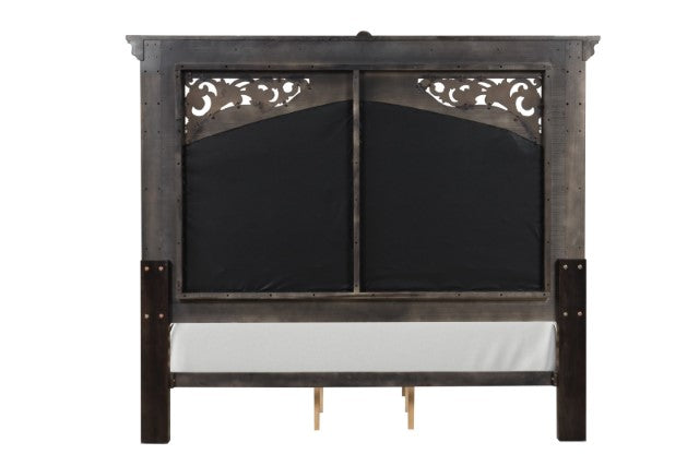 Promenade E.King & Queen Bed Brown & White - Visions in Furniture (La Mirada, CA)