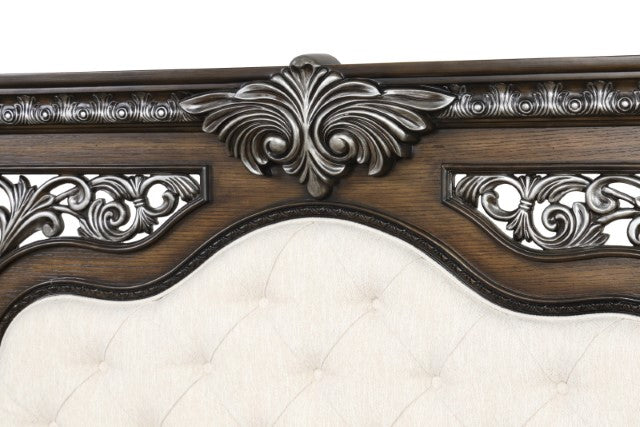 Promenade Bed Dark Brown & White - Visions in Furniture (La Mirada, CA)