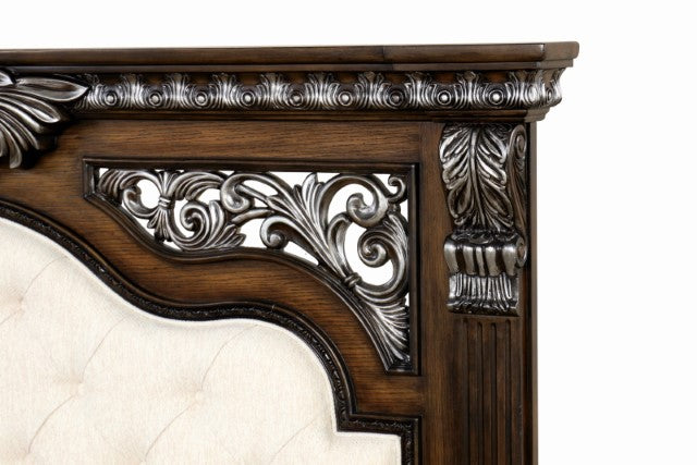 Promenade Bed Dark Brown & White - Visions in Furniture (La Mirada, CA)