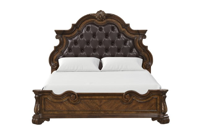 Leovanni 4 Pc Queen Bedroom Set Brown - Visions in Furniture (La Mirada, CA)