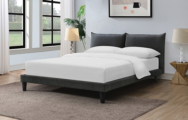 Verwood Bed Gray & Light Gray - Visions in Furniture (La Mirada, CA)