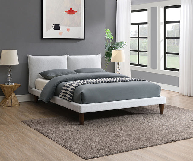 Verwood Bed Gray & Light Gray - Visions in Furniture (La Mirada, CA)