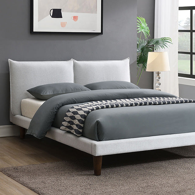 Verwood Bed Gray & Light Gray - Visions in Furniture (La Mirada, CA)