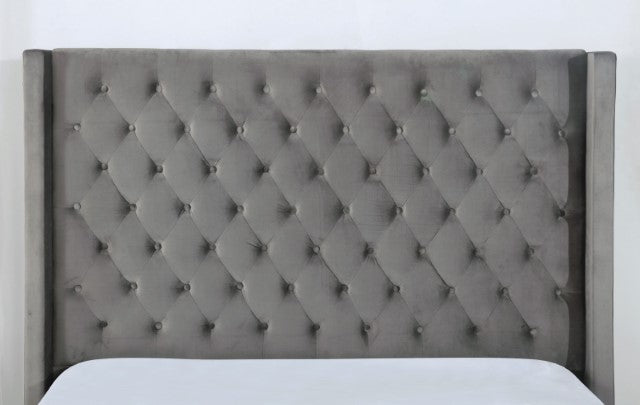 Ryleigh Bed Black, Grey, & Navy - Visions in Furniture (La Mirada, CA)