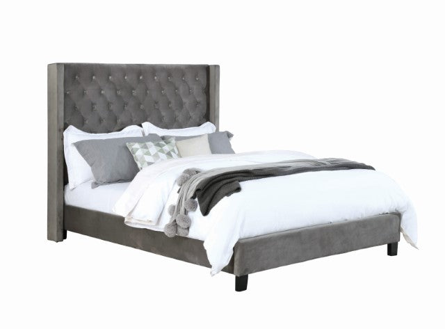 Ryleigh Bed Black, Grey, & Navy - Visions in Furniture (La Mirada, CA)